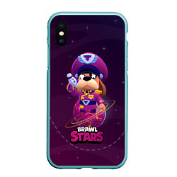 Чехол iPhone XS Max матовый Генерал Гавс brawl stars, цвет: 3D-мятный