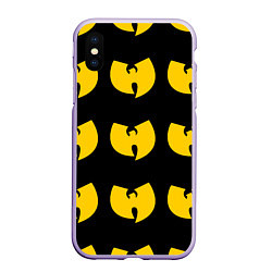 Чехол iPhone XS Max матовый Wu-Tang Clan, цвет: 3D-светло-сиреневый