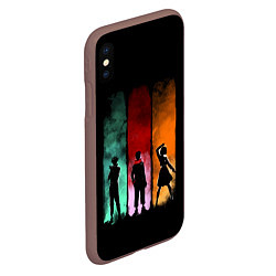 Чехол iPhone XS Max матовый Магическая Битва, цвет: 3D-коричневый — фото 2