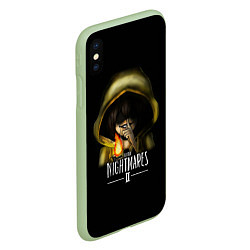 Чехол iPhone XS Max матовый Little Nightmares 2 Тссс, цвет: 3D-салатовый — фото 2