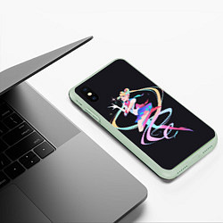 Чехол iPhone XS Max матовый Sailor Moon Сейлор Мун, цвет: 3D-салатовый — фото 2