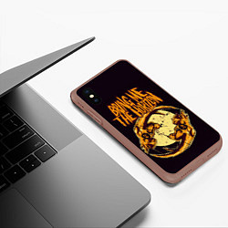 Чехол iPhone XS Max матовый BRING ME THE HORIZON, цвет: 3D-коричневый — фото 2