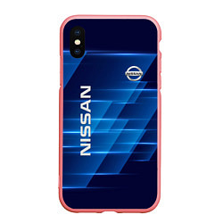 Чехол iPhone XS Max матовый Nissan, цвет: 3D-баблгам