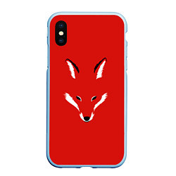 Чехол iPhone XS Max матовый Fox minimalism