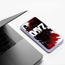 Чехол iPhone XS Max матовый DayZ, цвет: 3D-светло-сиреневый — фото 2