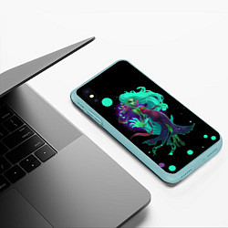 Чехол iPhone XS Max матовый Death prophet Dota 2, цвет: 3D-мятный — фото 2