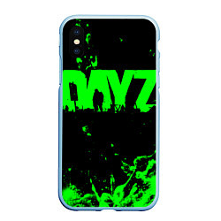 Чехол iPhone XS Max матовый Dayz, цвет: 3D-голубой