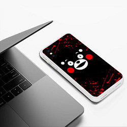 Чехол iPhone XS Max матовый KUMAMON КУМАМОН, цвет: 3D-белый — фото 2