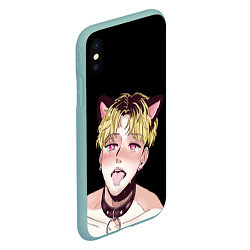 Чехол iPhone XS Max матовый АхегаоAhegao О Чан У, цвет: 3D-мятный — фото 2