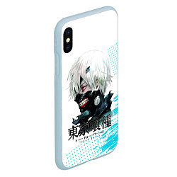 Чехол iPhone XS Max матовый Токийский гуль Tokyo Ghoul, цвет: 3D-голубой — фото 2