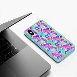 Чехол iPhone XS Max матовый Знаки Зодиака, цвет: 3D-мятный — фото 2
