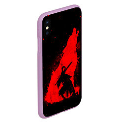 Чехол iPhone XS Max матовый DARK SOULS ТЁМНЫЕ ДУШИ, цвет: 3D-сиреневый — фото 2