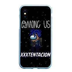 Чехол iPhone XS Max матовый Among Us- XXXTENTACION, цвет: 3D-голубой