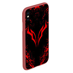 Чехол iPhone XS Max матовый BERSERK БЕРСЕРК, цвет: 3D-красный — фото 2