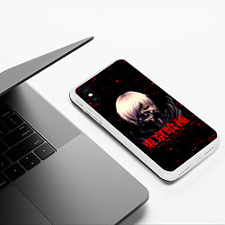 Чехол iPhone XS Max матовый Токийский гуль Tokyo Ghoul, цвет: 3D-белый — фото 2