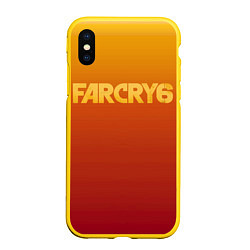 Чехол iPhone XS Max матовый FarCry6, цвет: 3D-желтый
