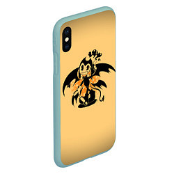 Чехол iPhone XS Max матовый Bendy, цвет: 3D-мятный — фото 2