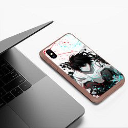 Чехол iPhone XS Max матовый DEATH NOTE ТЕТРАДЬ СМЕРТИ, цвет: 3D-коричневый — фото 2