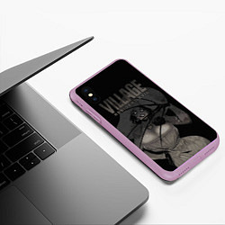 Чехол iPhone XS Max матовый VILLAGE resident evil, цвет: 3D-сиреневый — фото 2