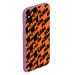 Чехол iPhone XS Max матовый KTM КТМ Z, цвет: 3D-фиолетовый — фото 2