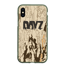 Чехол iPhone XS Max матовый DayZ Standalone, цвет: 3D-темно-зеленый