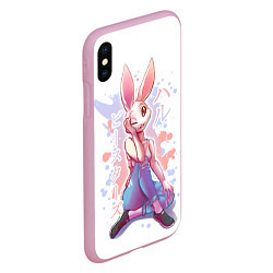 Чехол iPhone XS Max матовый BEASTARS, Хару, цвет: 3D-розовый — фото 2