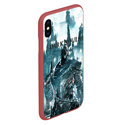 Чехол iPhone XS Max матовый Dark Souls, цвет: 3D-красный — фото 2
