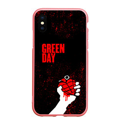 Чехол iPhone XS Max матовый Green day, цвет: 3D-баблгам