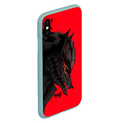 Чехол iPhone XS Max матовый BERSERK БЕРСЕРК, цвет: 3D-мятный — фото 2