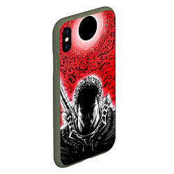 Чехол iPhone XS Max матовый BERSERK БЕРСЕРК, цвет: 3D-темно-зеленый — фото 2