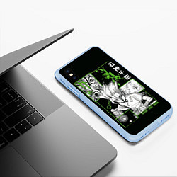Чехол iPhone XS Max матовый Доктор Стоун Сенку, цвет: 3D-голубой — фото 2