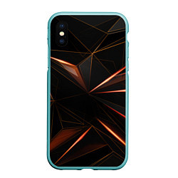 Чехол iPhone XS Max матовый Геометрическая Абстракция, цвет: 3D-мятный