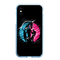 Чехол iPhone XS Max матовый СТАЛЬНОЙ АЛХИМИК, цвет: 3D-голубой
