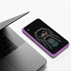 Чехол iPhone XS Max матовый ВсеотецОдин, цвет: 3D-фиолетовый — фото 2