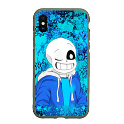 Чехол iPhone XS Max матовый САНС SANS