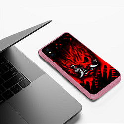 Чехол iPhone XS Max матовый SAMURAI KEANU REEVES RED, цвет: 3D-малиновый — фото 2