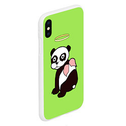 Чехол iPhone XS Max матовый Святая панда, цвет: 3D-белый — фото 2