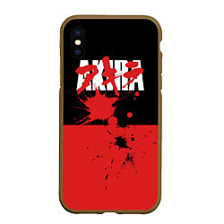 Чехол iPhone XS Max матовый Akira, цвет: 3D-коричневый