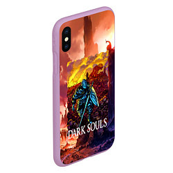 Чехол iPhone XS Max матовый DARKSOULS RPG, цвет: 3D-сиреневый — фото 2