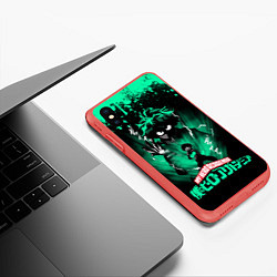 Чехол iPhone XS Max матовый МОЯ ГЕРОЙСКАЯ АКАДЕМИЯ ДЭКУ, цвет: 3D-красный — фото 2