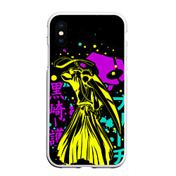 Чехол iPhone XS Max матовый Neon Ichigo, Bleach, цвет: 3D-белый