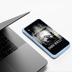 Чехол iPhone XS Max матовый DARK SOULS 3, цвет: 3D-голубой — фото 2