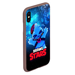 Чехол iPhone XS Max матовый Сквик Squeak Brawl Stars, цвет: 3D-коричневый — фото 2