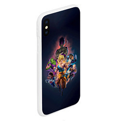 Чехол iPhone XS Max матовый Dragon ball Team, цвет: 3D-белый — фото 2