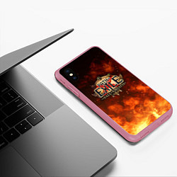 Чехол iPhone XS Max матовый Path of Exile Logo Путь изгнанника Лого Z, цвет: 3D-малиновый — фото 2