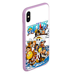 Чехол iPhone XS Max матовый ONE PIECE ВАН ПИС МОРЕ, цвет: 3D-сиреневый — фото 2