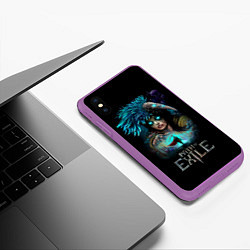 Чехол iPhone XS Max матовый Path of Exile, цвет: 3D-фиолетовый — фото 2