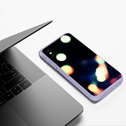 Чехол iPhone XS Max матовый NIGHT НОЧЬ, цвет: 3D-светло-сиреневый — фото 2