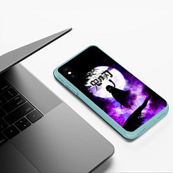Чехол iPhone XS Max матовый Demon Slayer: Kimetsu no Yaiba, цвет: 3D-мятный — фото 2