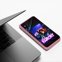 Чехол iPhone XS Max матовый FARCRY REBORN ФАРКРАЙ РЕБОРН, цвет: 3D-малиновый — фото 2